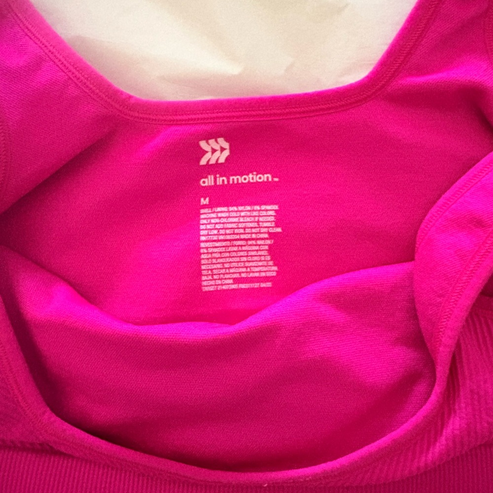All in Motion Fuchsia Activewear Top - Picture 2 of 3